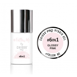 Follow Me by Chiodo PRO GLOSSY PINK BASE 6 IN1 6ml